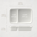 Bentgo Prep 2-Compartment Meal Prep Containers (20-Piece)